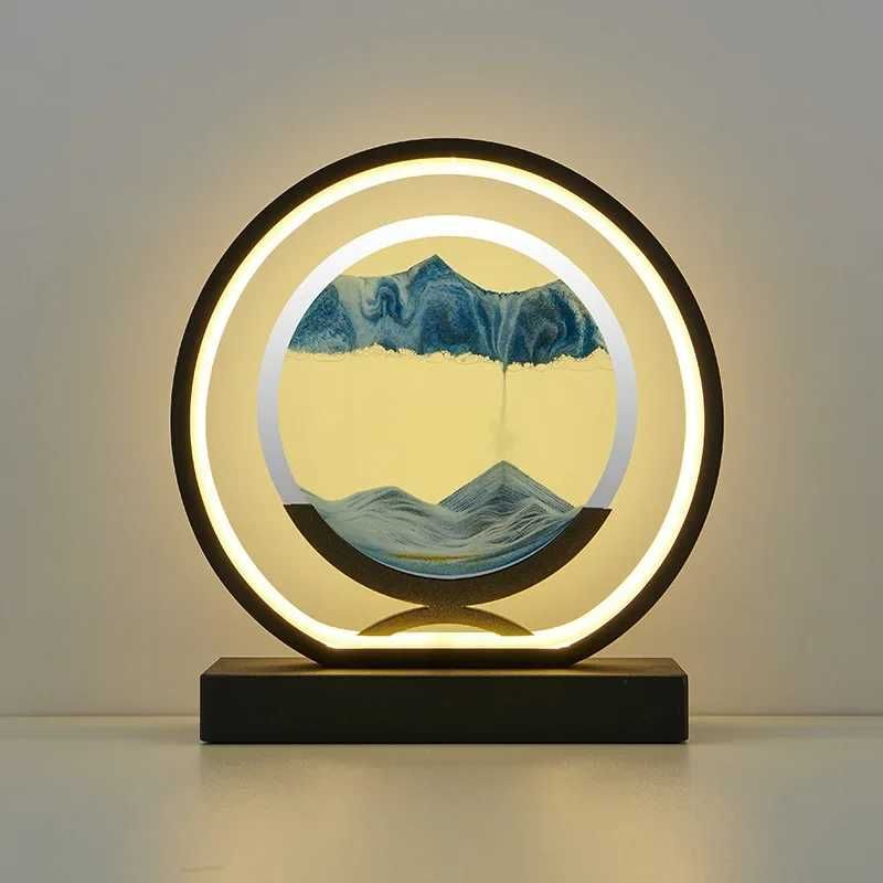 Round Led Moving Sand Art