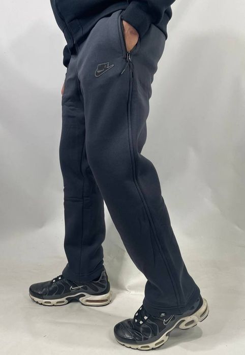 Мужские спортивные штаны Nike зимние теплые на флисе