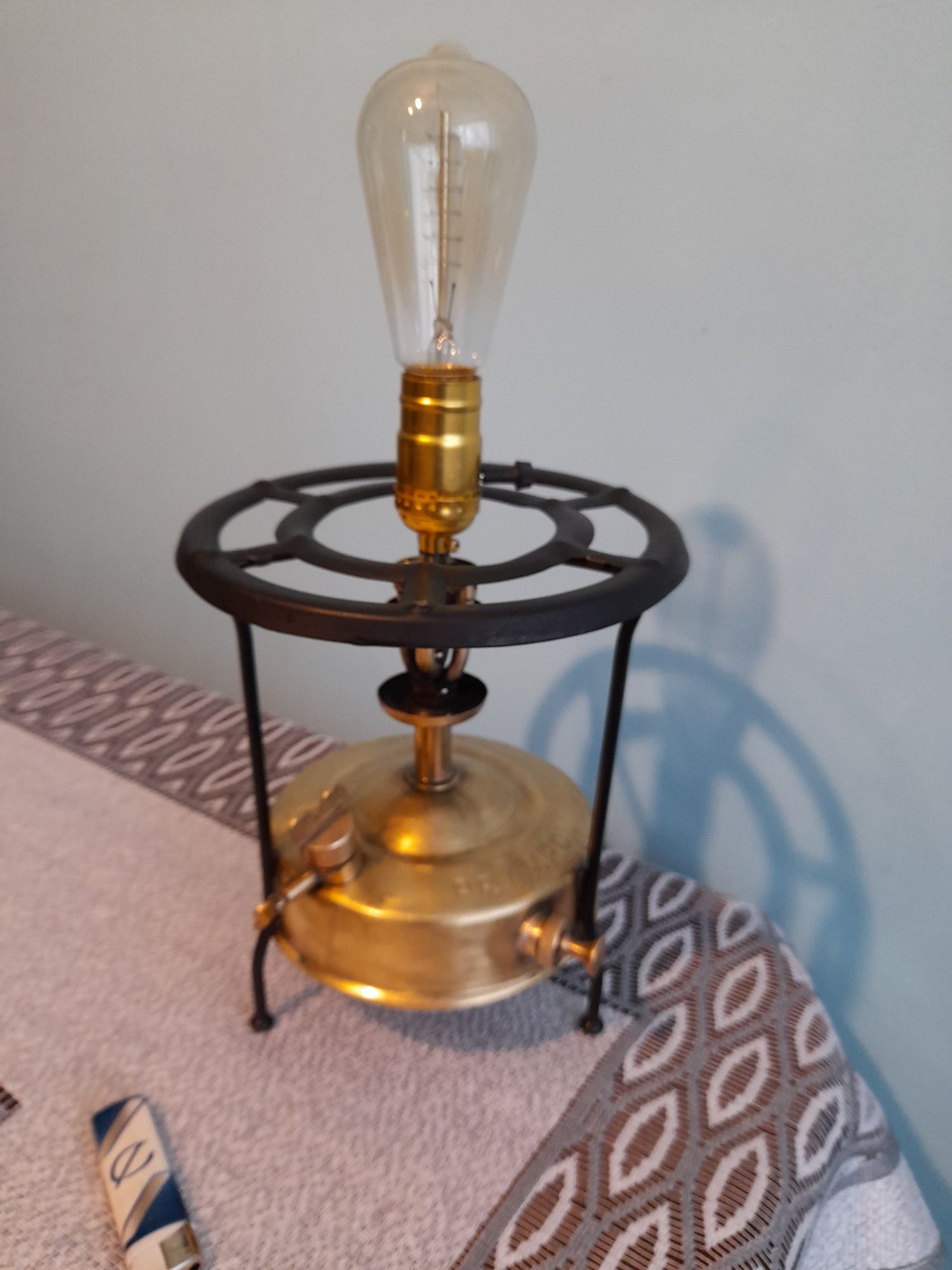 Lampa  stojąca  industrialna  loft  handmade   kuchenka