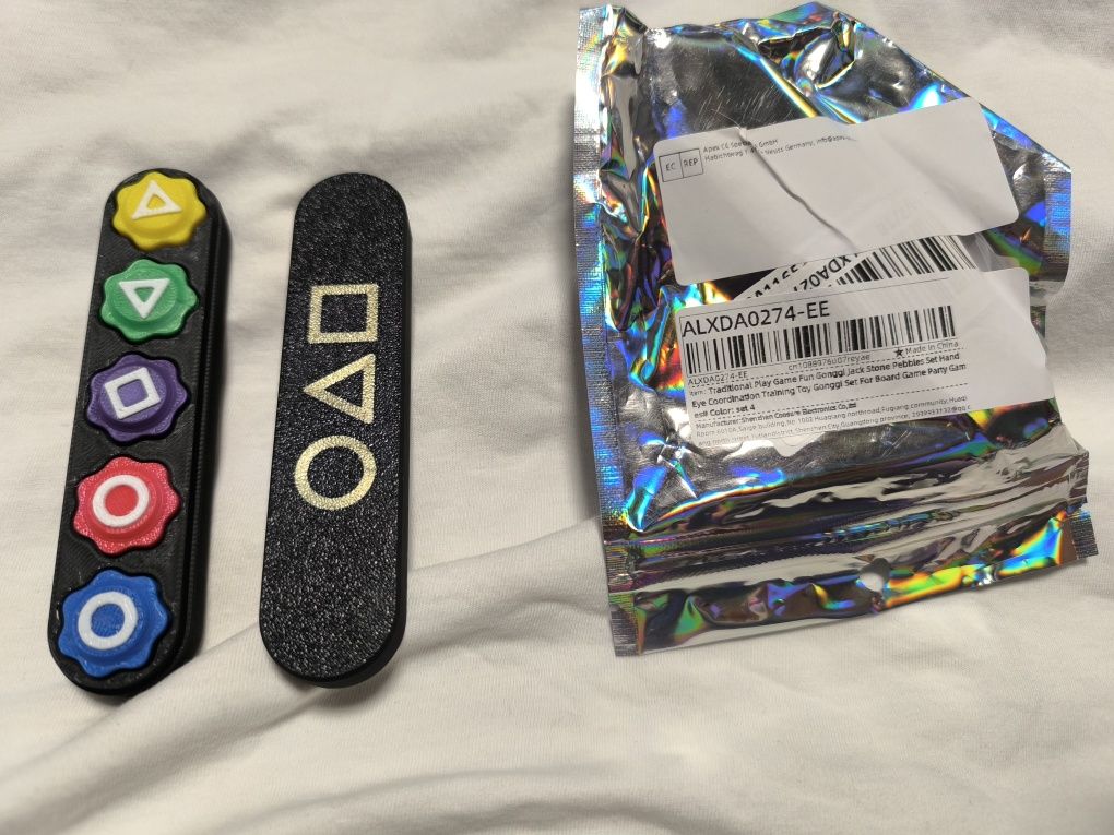 conjunto de peças para jogar Gonggi, u
