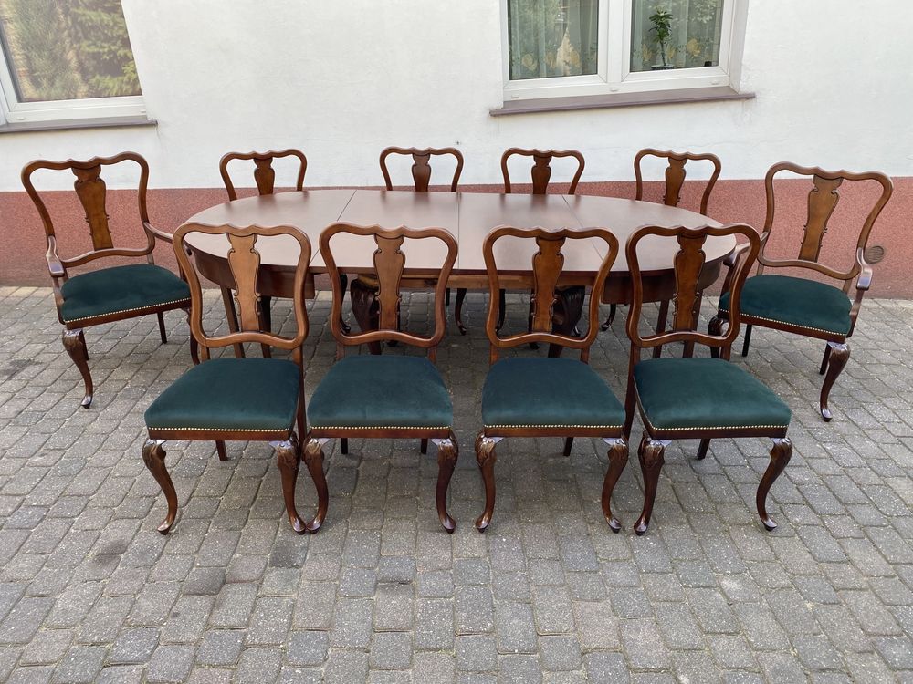 Komoda Ludwikowska + Witryna Ludwik Chippendale Ludwik Antyk Stan BDB