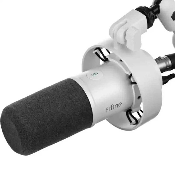 Мікрофон динамічний Fifine K688 (Чорний,Білий,Рожевий) XLR/USB