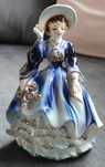 Figurka z porcelany wiktoriańska kobieta