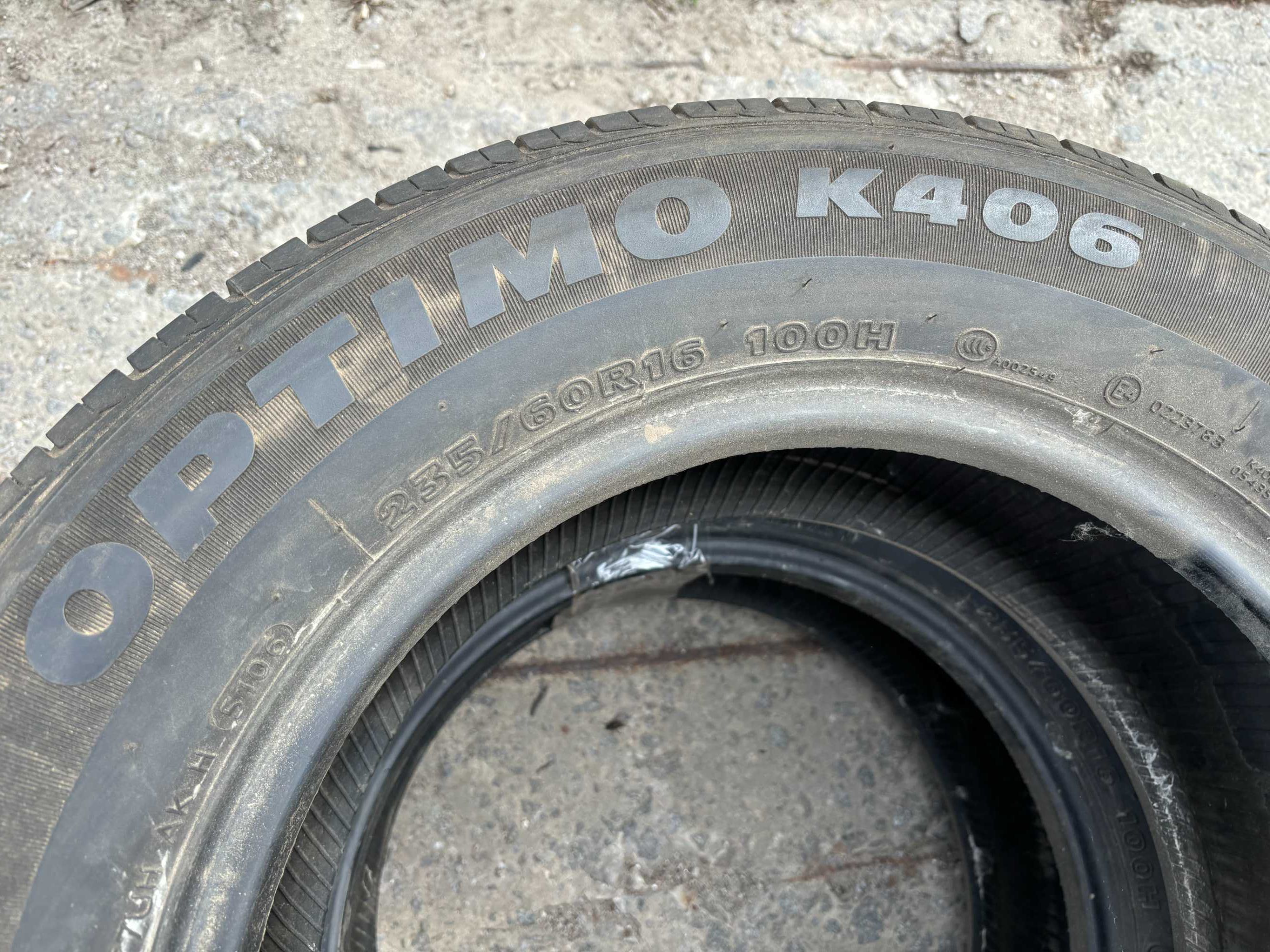 235-60-R16 HANKOOK OPTIMO 2 штуки летней резины GERMANY