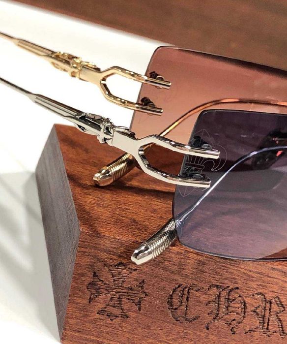 Мужские очки Chrome Hearts темные очки Хром Хартс солнцезащитные g208