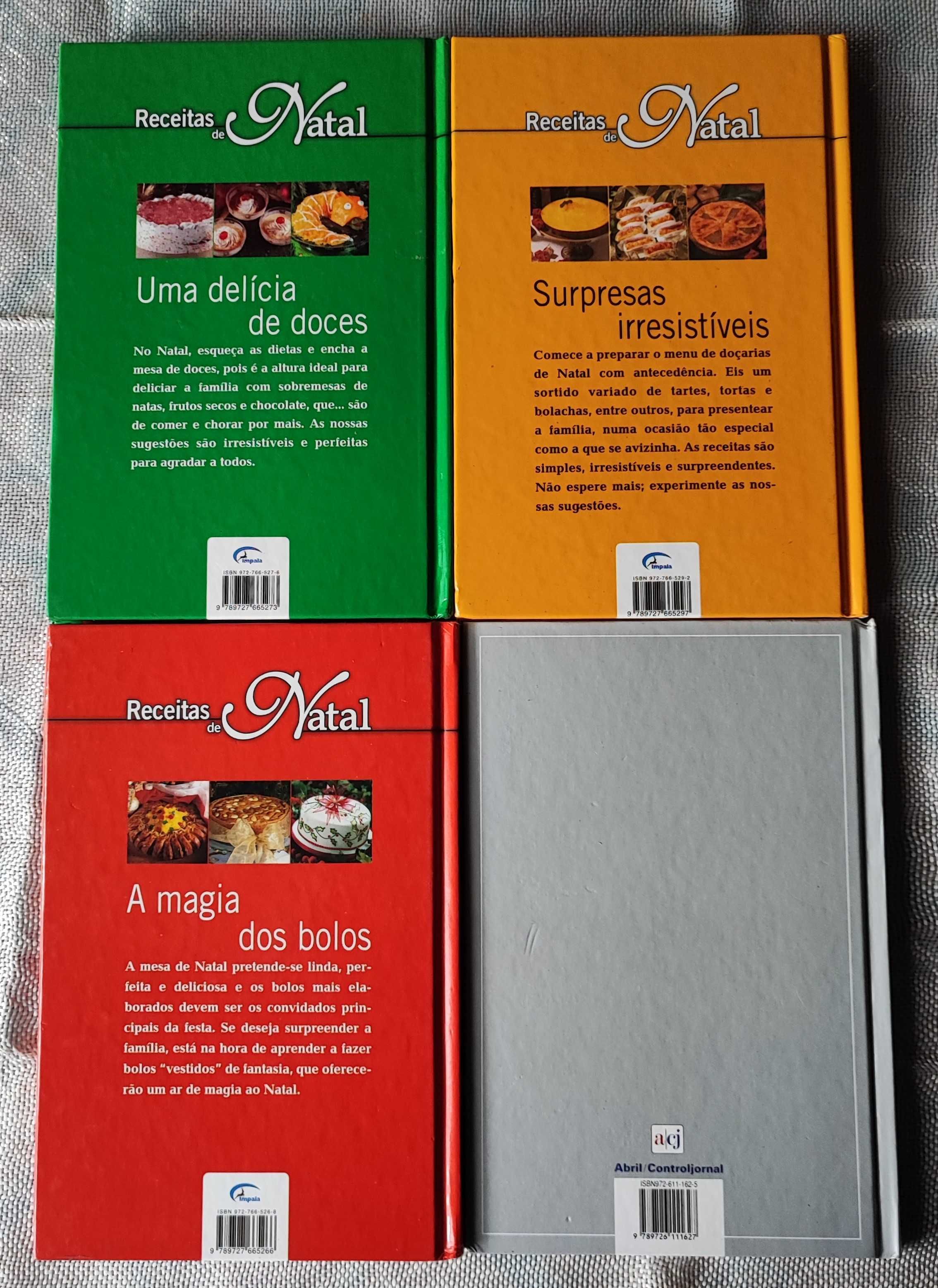 Lote de livros de receitas de Natal