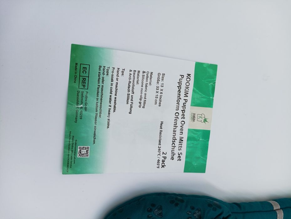 Rękawice kuchenne 2 szt