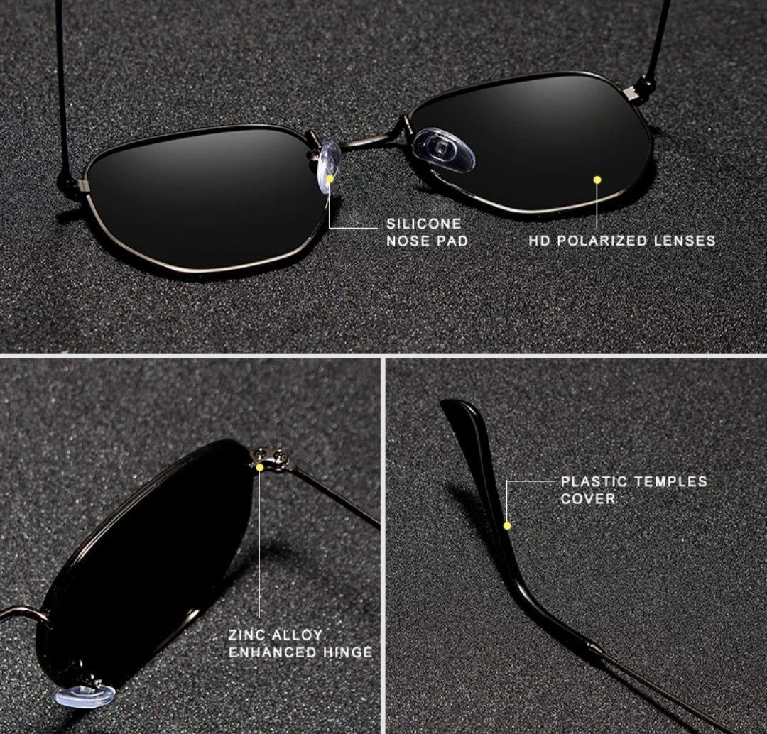 Orginalne okulary z polaryzacją marki Kingseven  zestaw z etui nowe