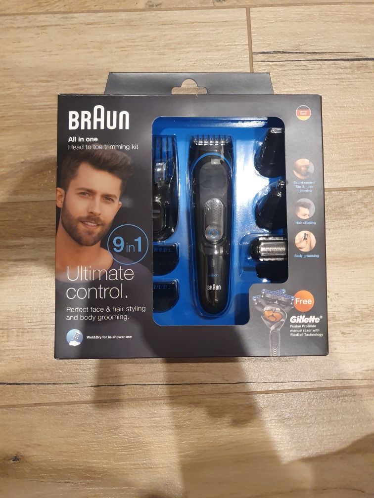 Maszynka bezprzewodowa Braun do strzyżenia 9w1