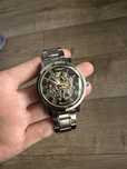 Чоловічий годинник Winner механічний silver black gold