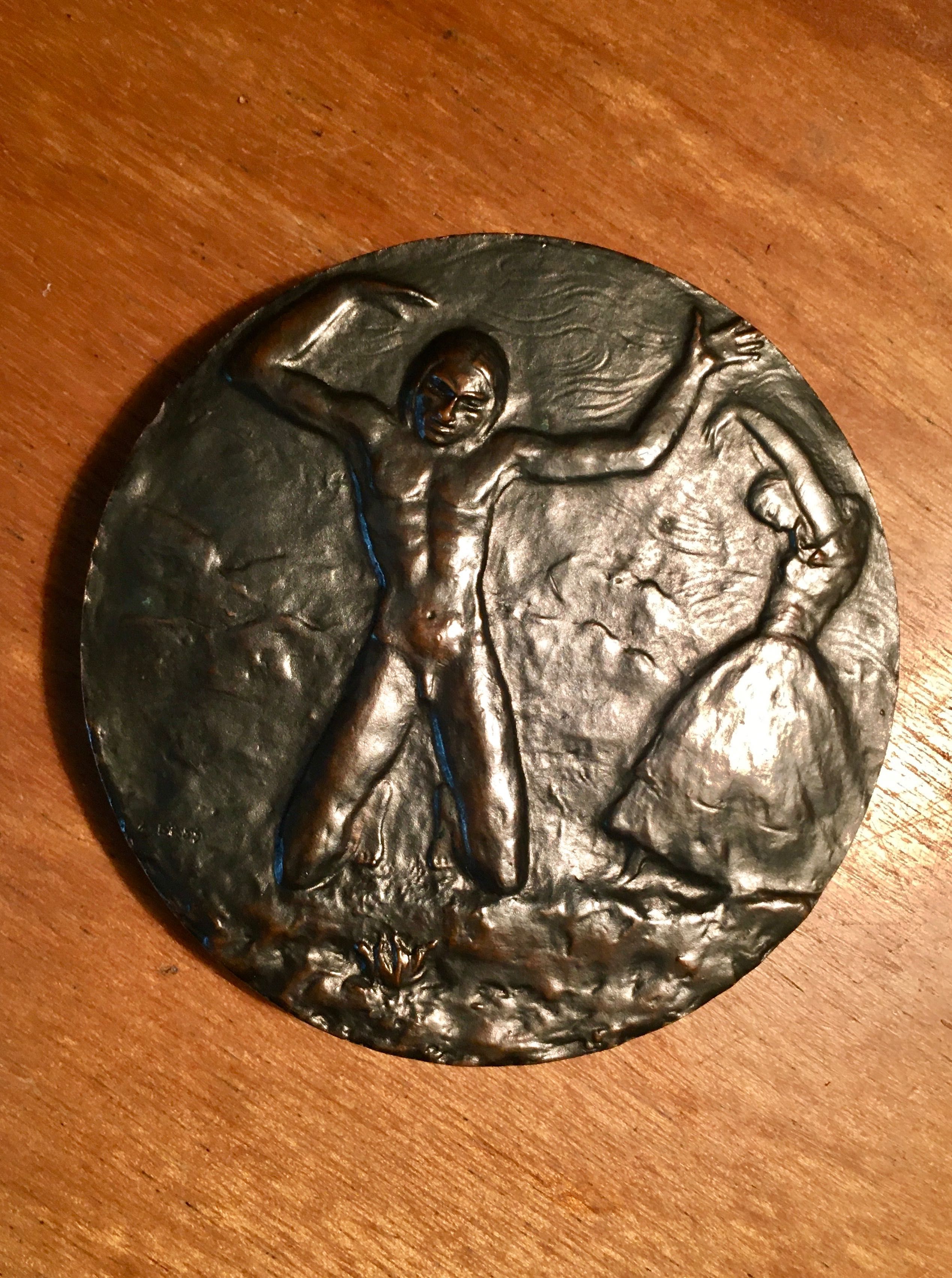 MANUEL de FALLA (1876 a 1946) - medalha de bronze - 68 mm