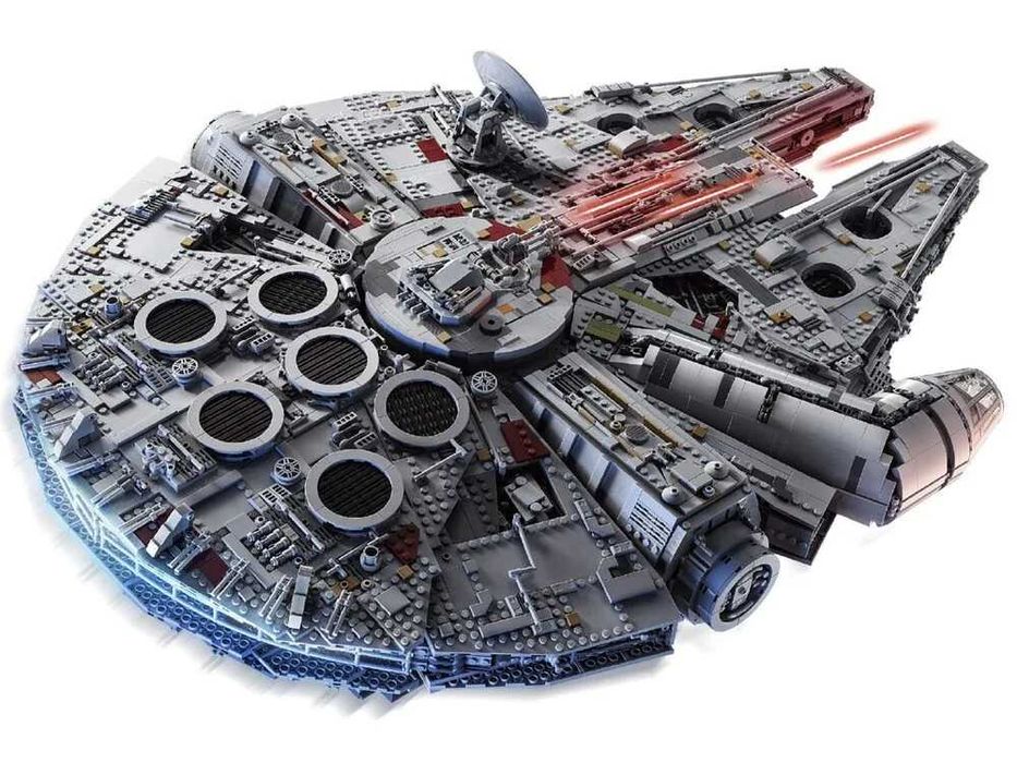 Конструктор Star Wars Сокіл Тисячоліття + підставка, 7541+407 деталей