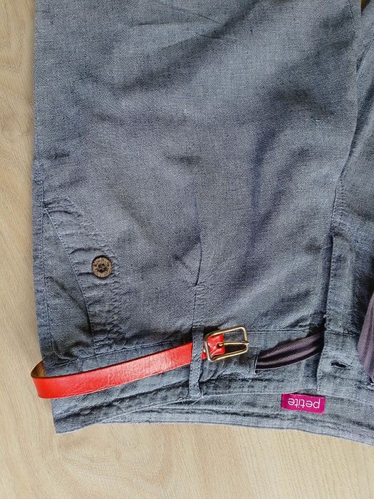 Сірі штани, льон, р. 14