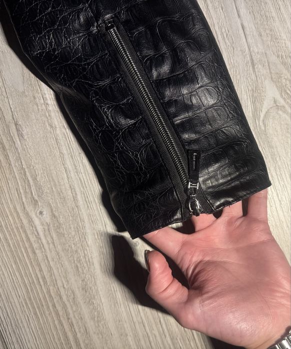 Зимова куртка трансформер косуха авіатор кашемір шкіра з хутром песця