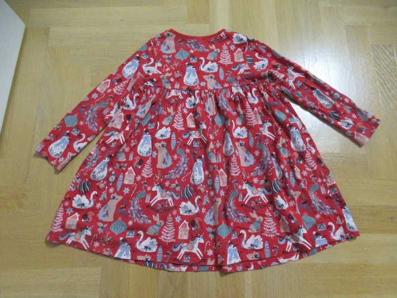 Next sukienka Święta czerwona 116
