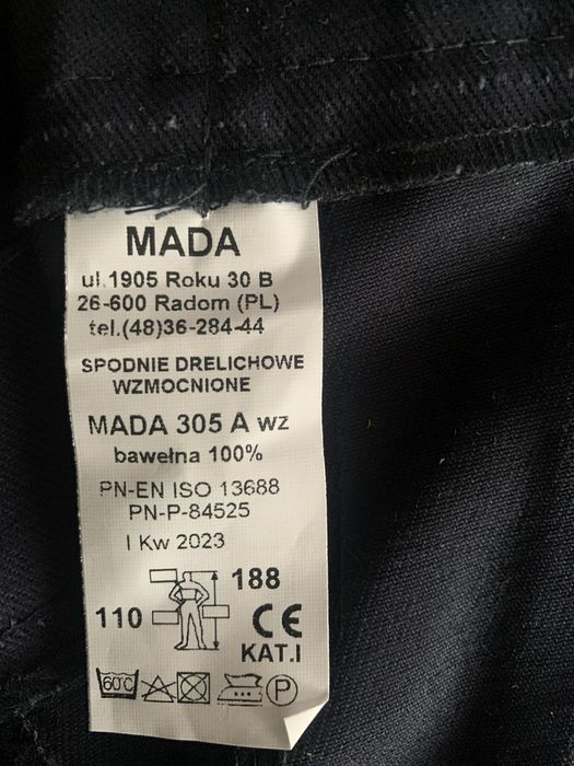 Ubranie robocze Mada xxxl Nowe