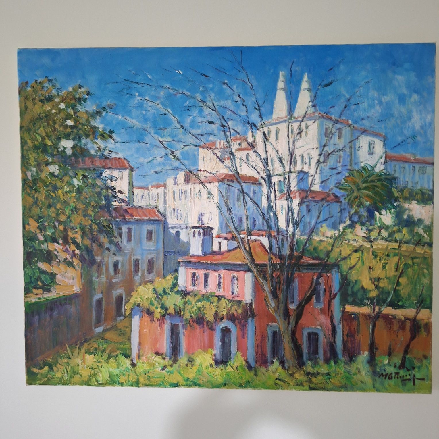 Tela original. Paisagem de Sintra