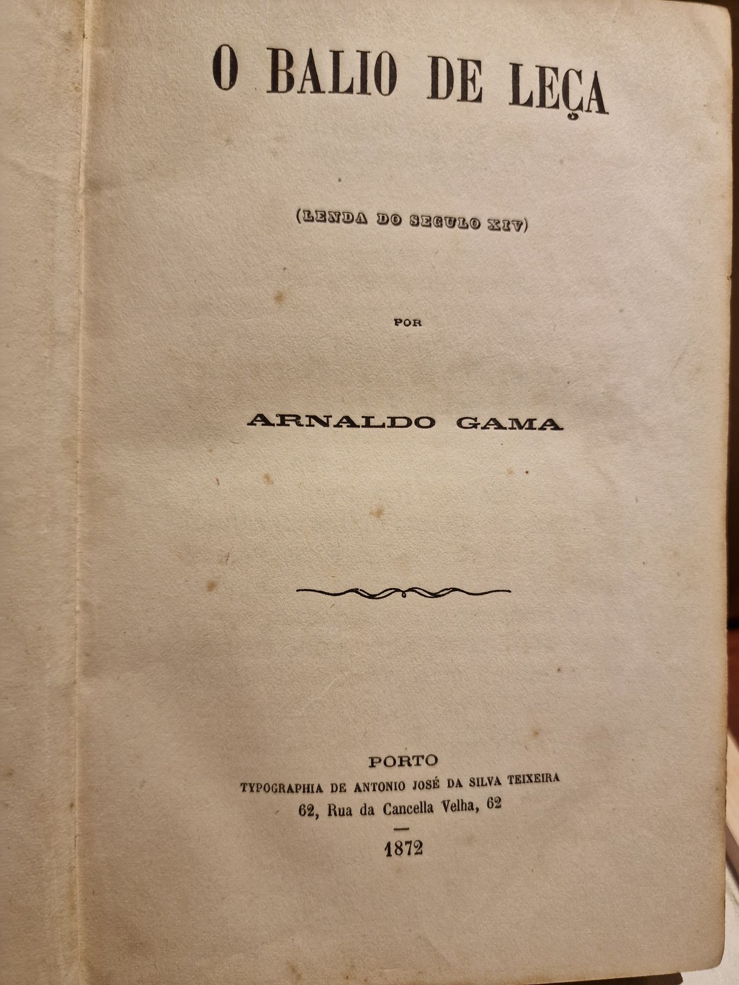 Arnaldo Gama o balio de leça