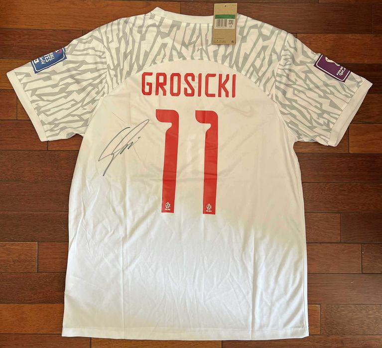 Kamil Grosicki koszulka reprezentacji z autografem + certyfikat auten.