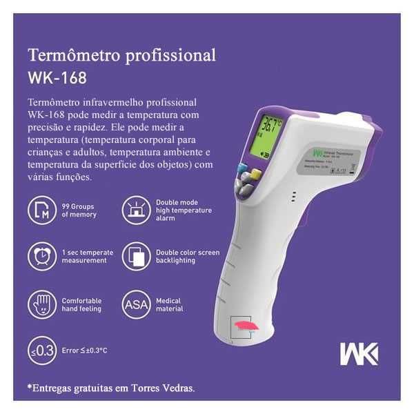 Termômetro infravermelho profissional
