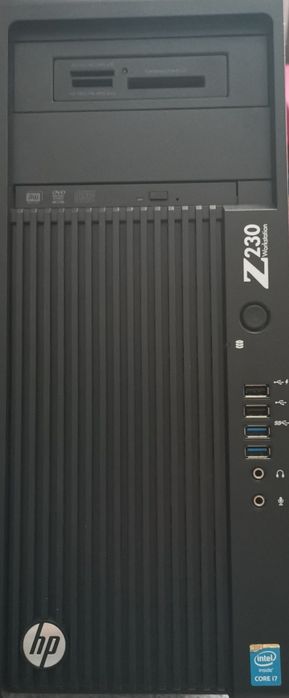 Komputer HP Z230 z monitorem Asus vs229 oraz ups