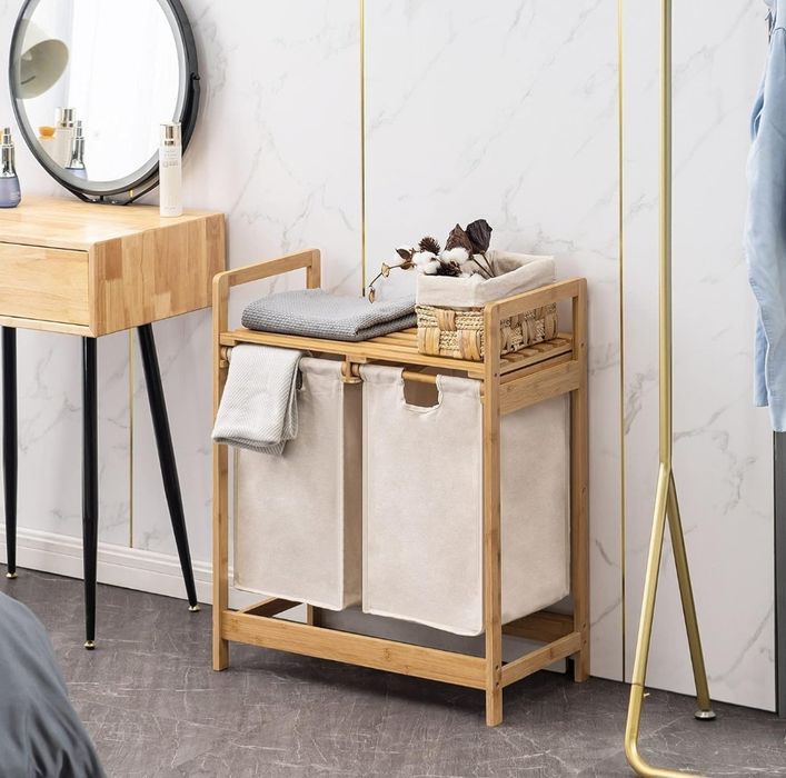 YOUDENOVA Bambusowy kosz na pranie