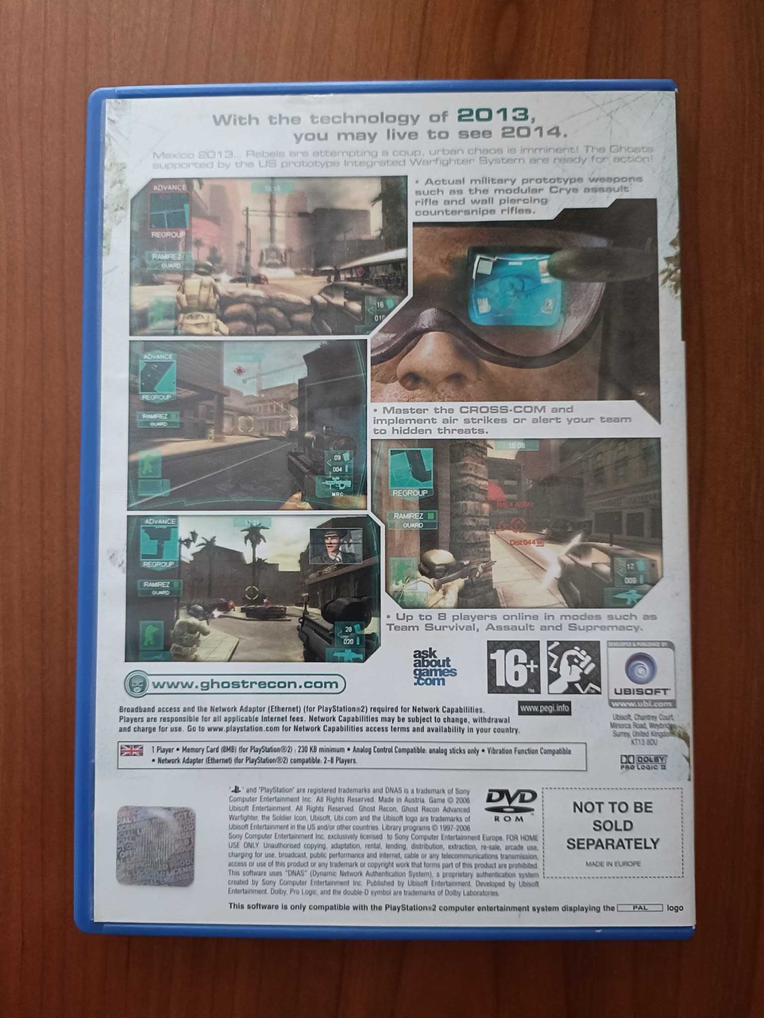 Jogo Tom Clancy's Ghost Recon Advanced Warfighter Playstation 2