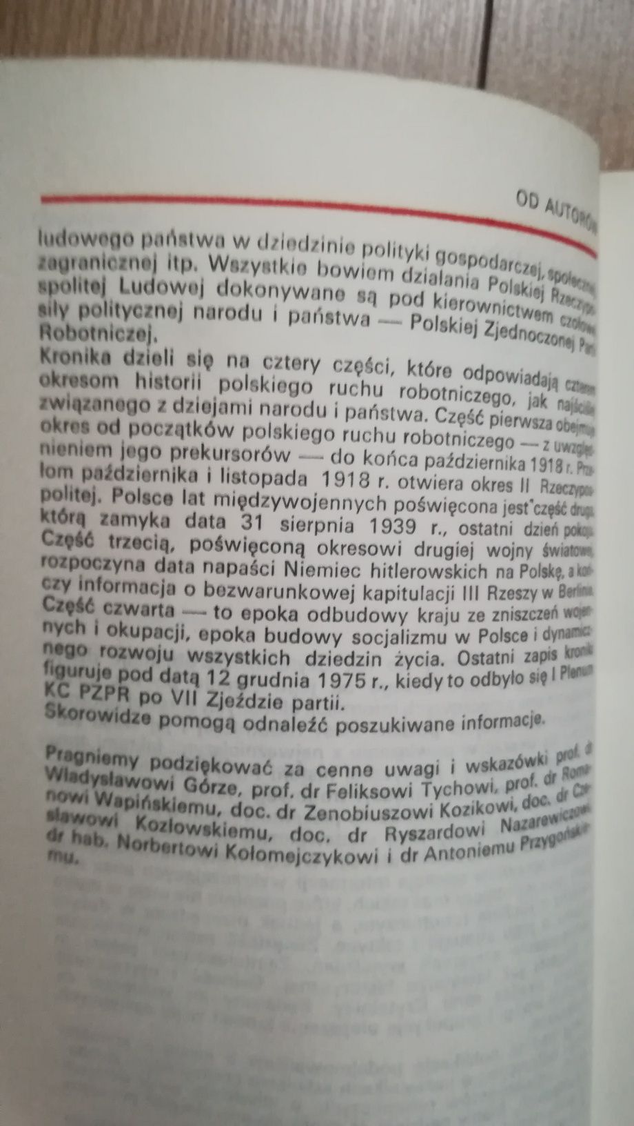 100 lat polskiego ruchu robotniczego - kronika wydarzeń