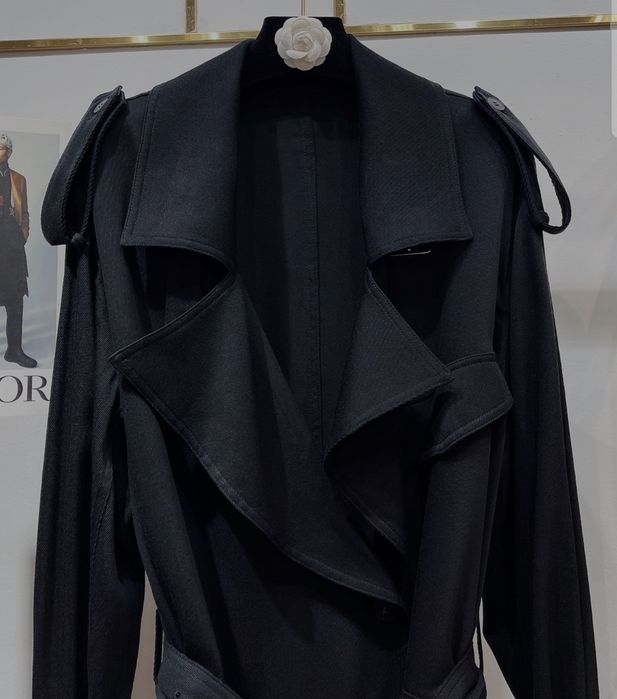 Wełniany Trench - Dior
