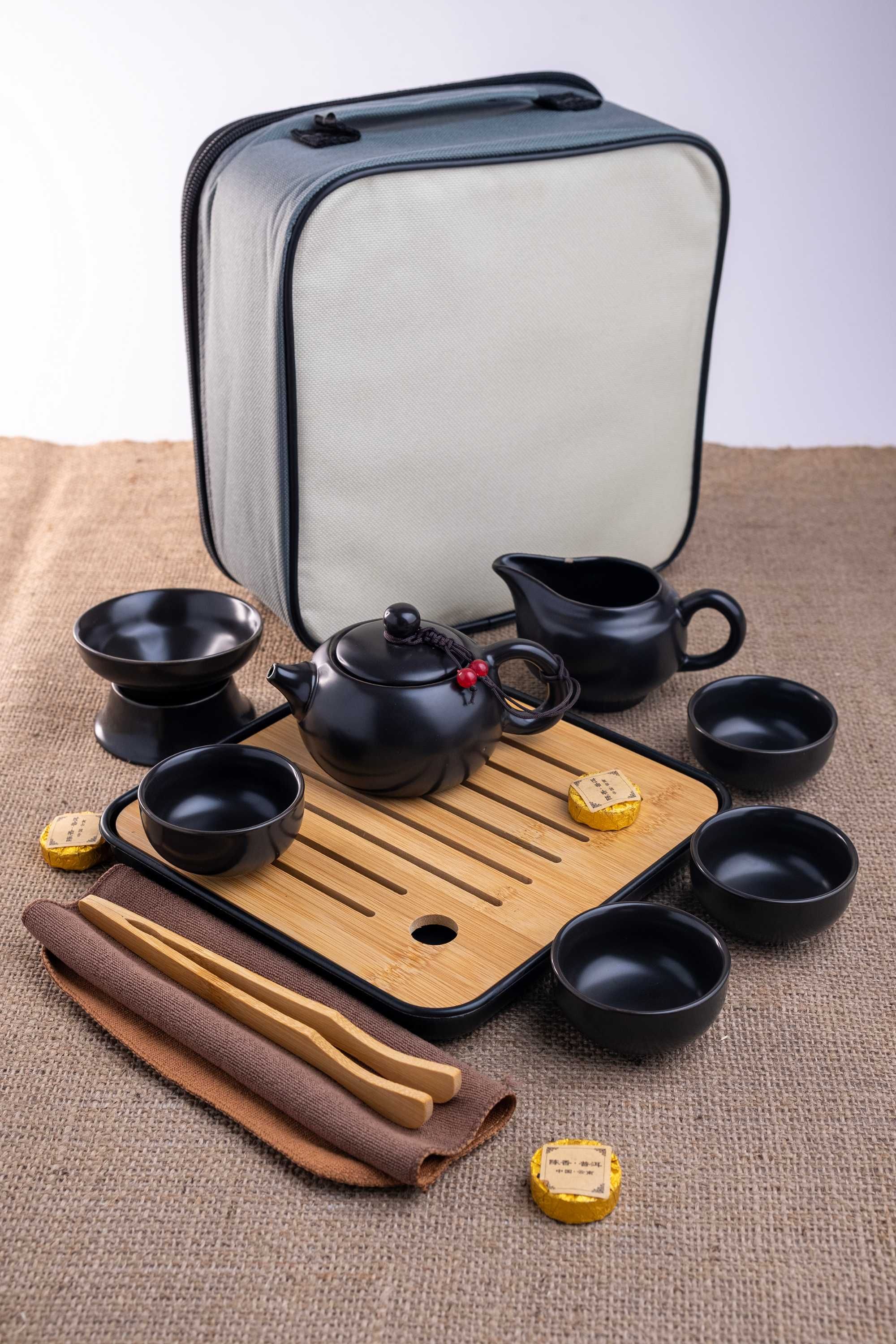 Набір сервіз для чайної церемонії чабань, піали, аксесуари + Подарунок