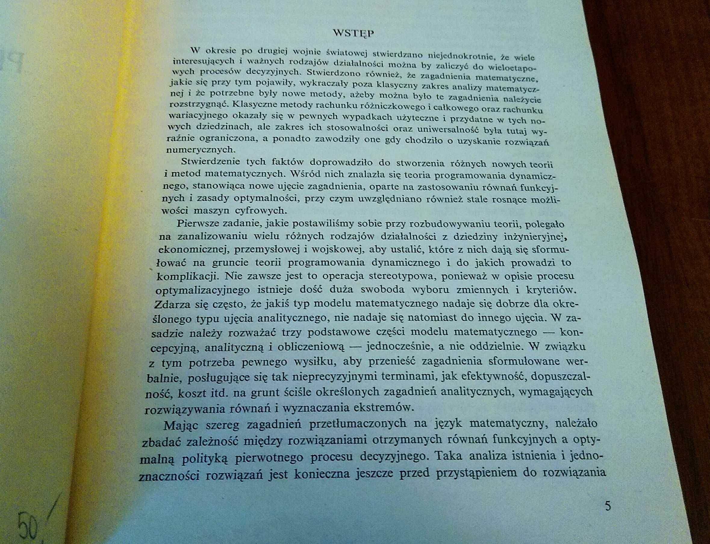 Programowanie dynamiczne zastosowanie Richard Bellman Stuart Dreyfus