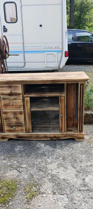 Komoda RTV lite drewno sosnowe