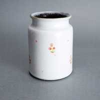 lata 80 ręcznie zdobiony wazon ceramiczny