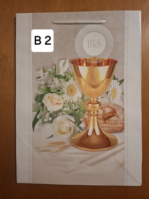 Torba papierowa duża na prezent I Komunia Święta