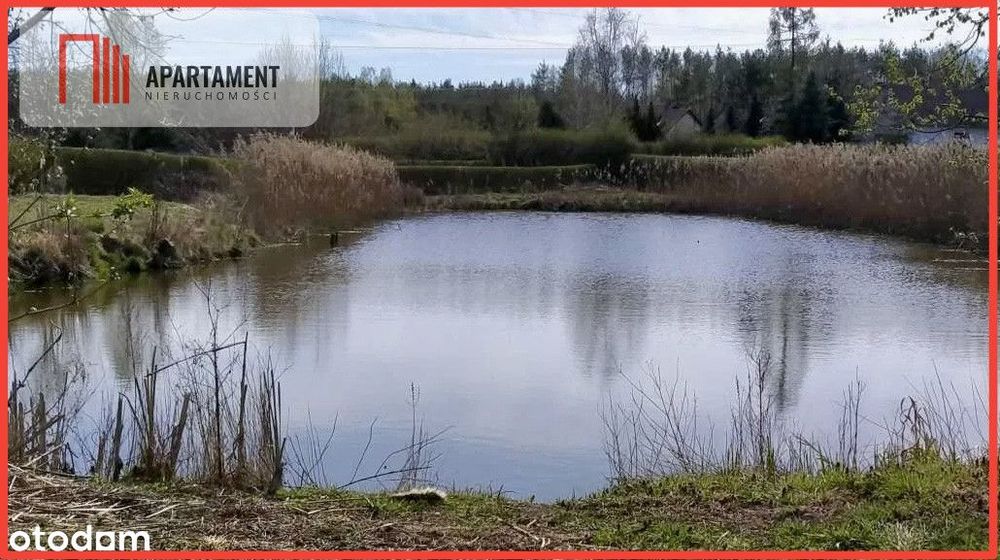 Piękna działka ze stawem