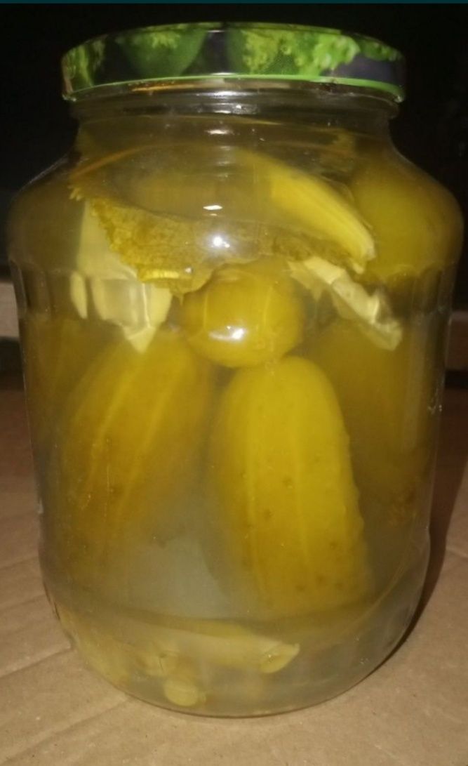 4 x Ogórki kiszone domowe słoik 900 ml