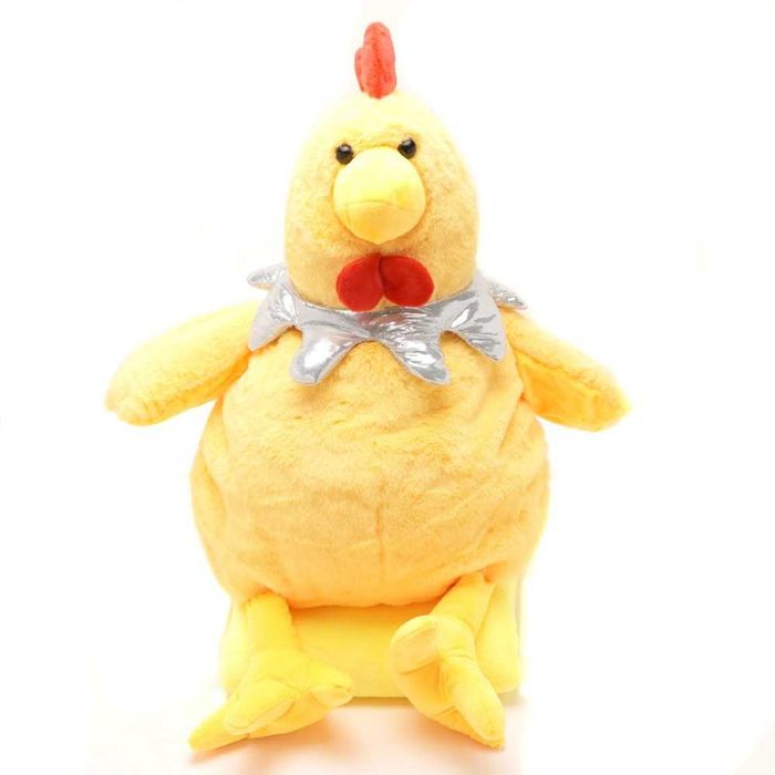 Игрушка-плед Курочка 3в1 (45см) желтый