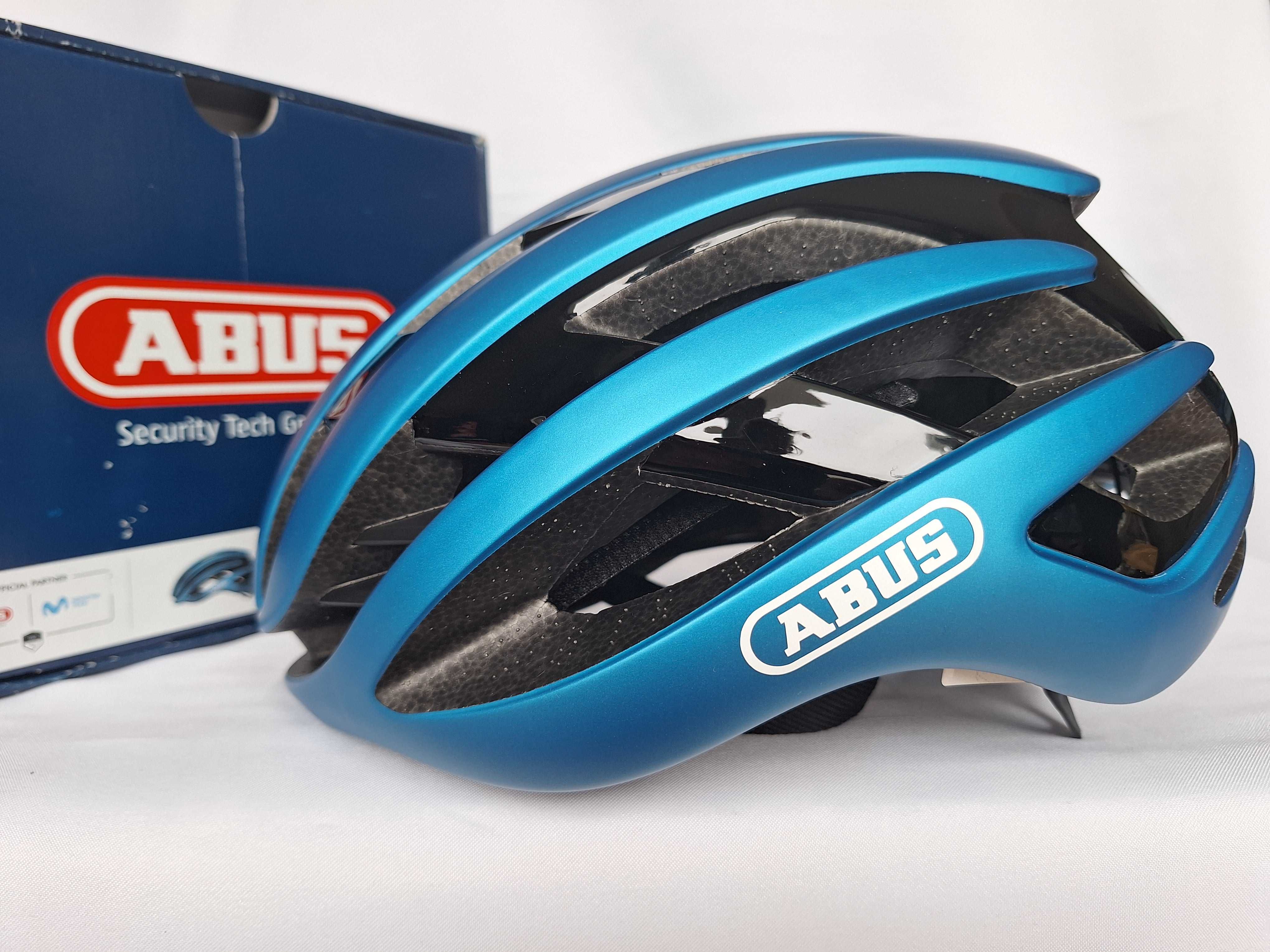 Kask rowerowy szosowy Abus AirBreaker Steel Blue L 59-61cm