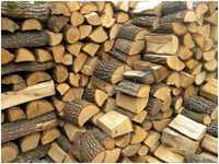 Drewno kominkowe/opałowe- sezonowane, pocięte i połupane