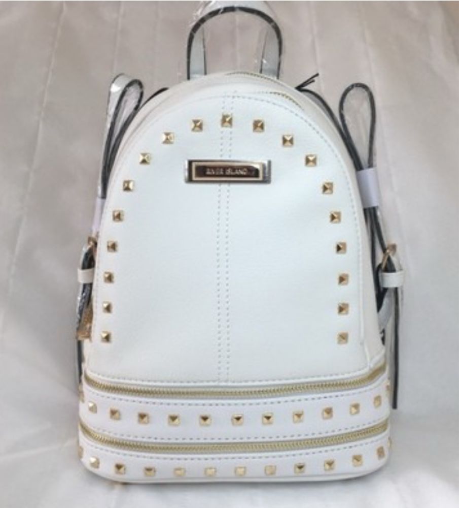 RIVER ISLAND • Przepiękny biały Stylowy plecak