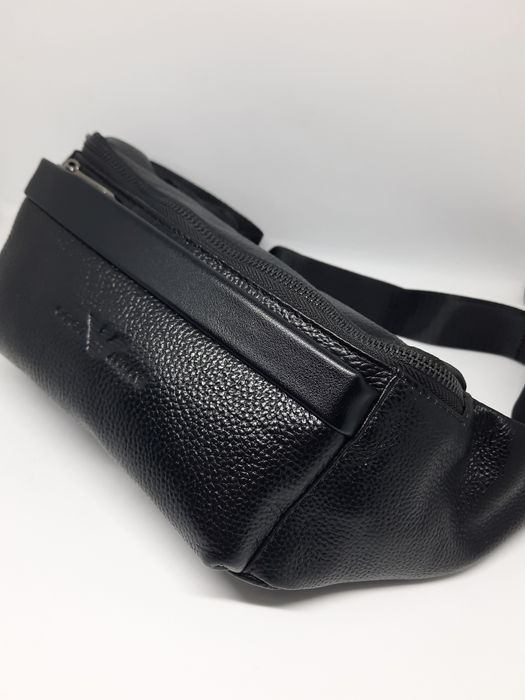 Чоловіча шкіряна бананка поясна сумка | Мужская кожаная бананка