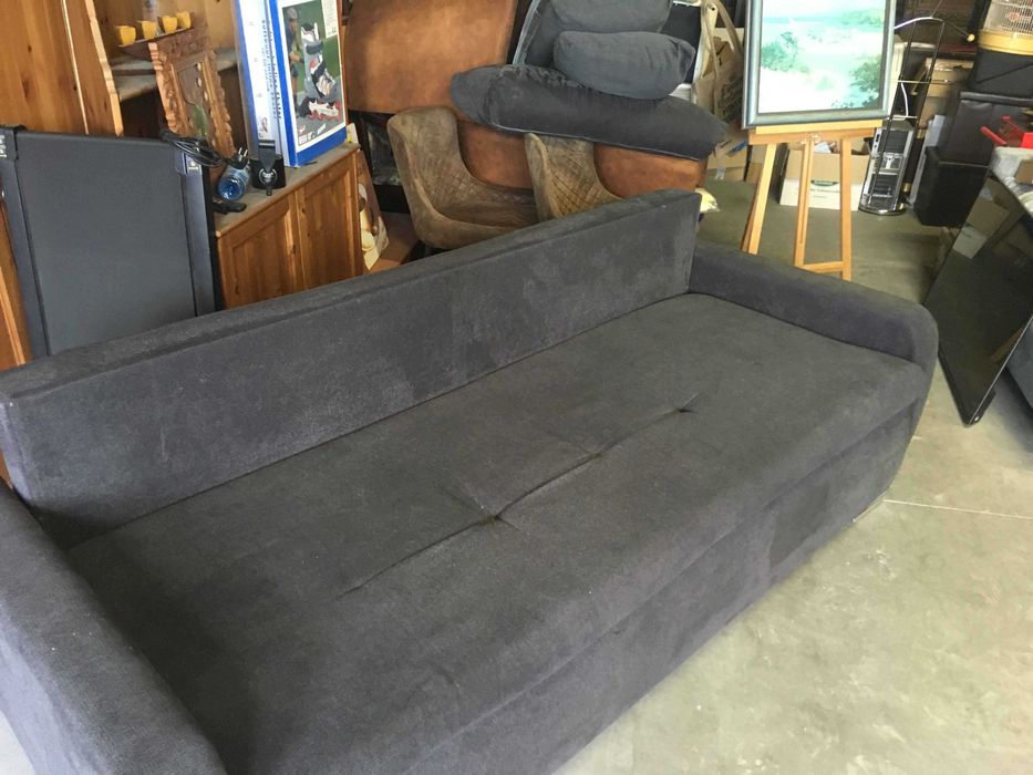 Wersalka sofa rozkładana szara