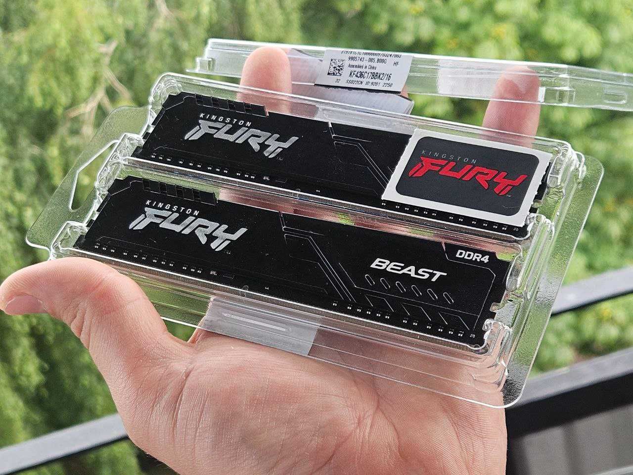 Pamięć RAM Kingston Fury FURY Beast DDR4 16 GB 3600MHz CL17