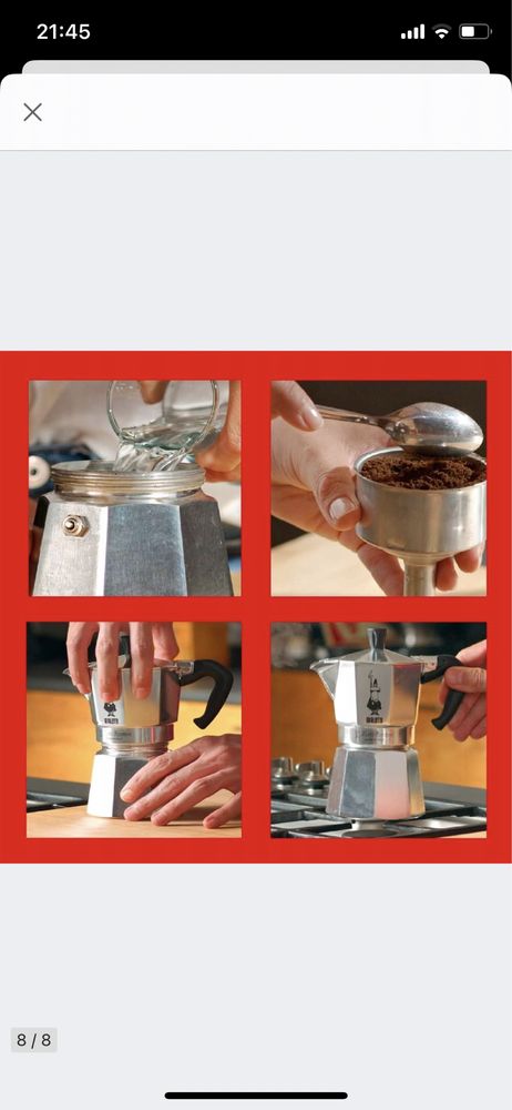 Bialetti Moka Express kawiarka srebrna 800 ml