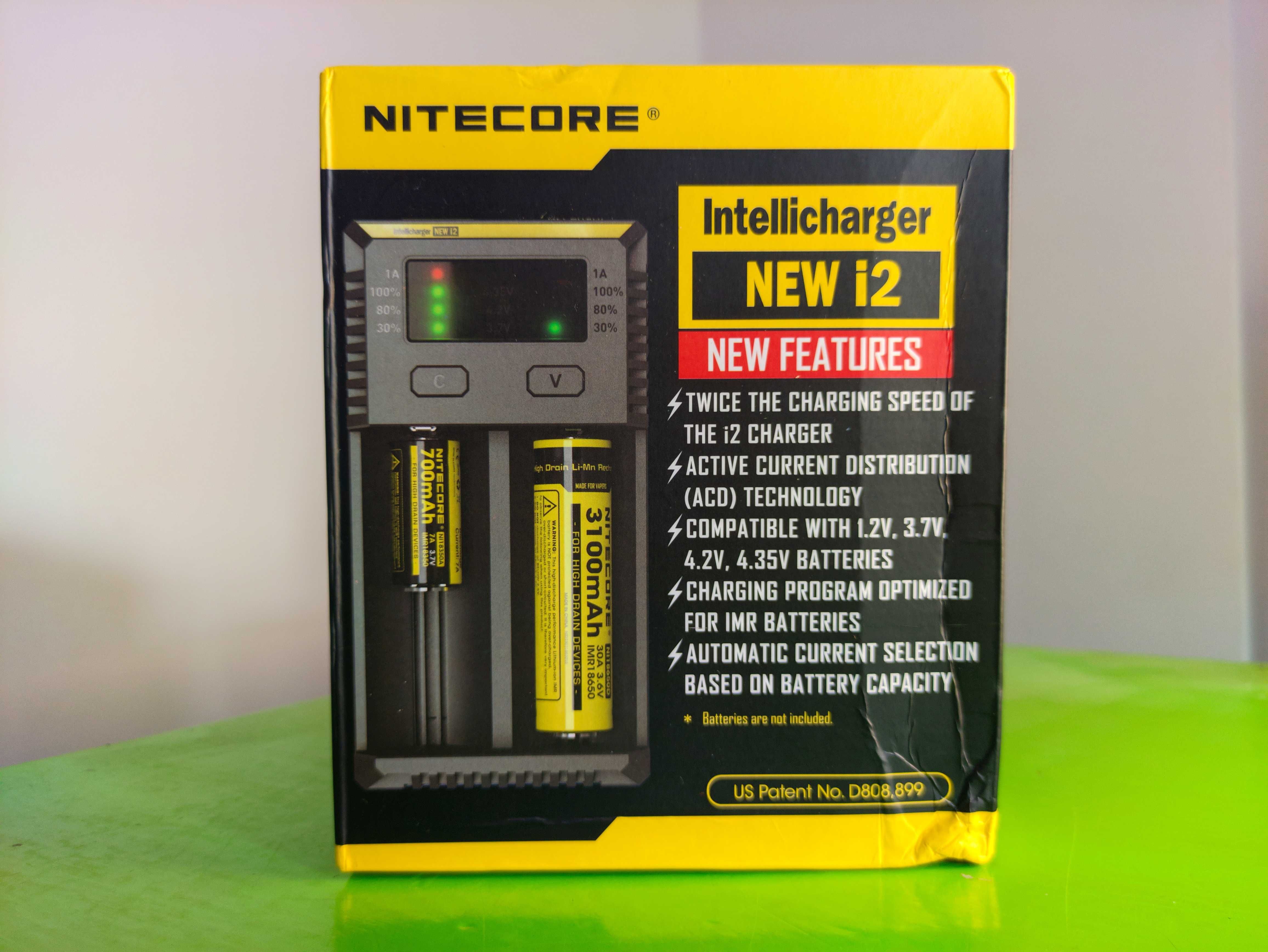 Nitecore New I2 Зарядное устройство для аккумуляторов 18650 Оригинал