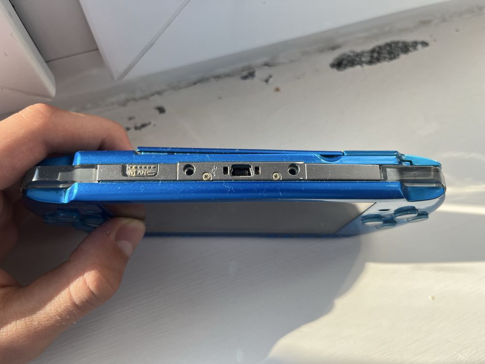 Psp playstation portable 3000 vibrant blue niebieska