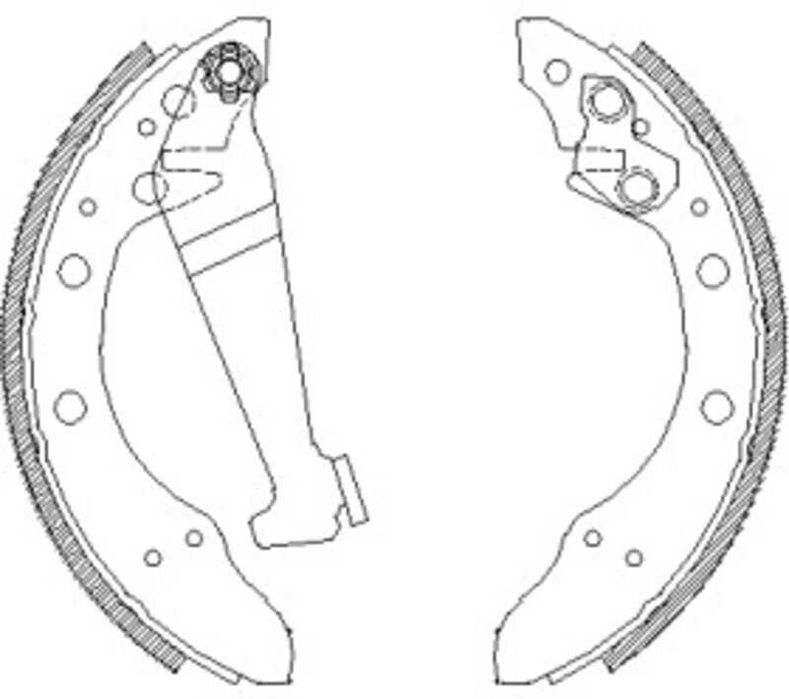 Комплект гальмівних колодок Remsa 4046.00 ZCA404600