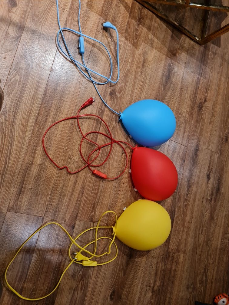 Zestaw lampek sciennych - balonik z Ikea