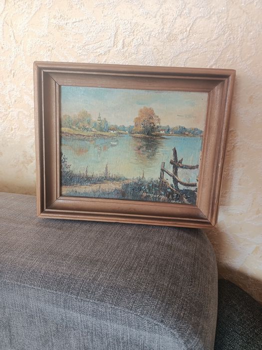 Пейзаж "Церква далеко на річці" Підопригора А.С.