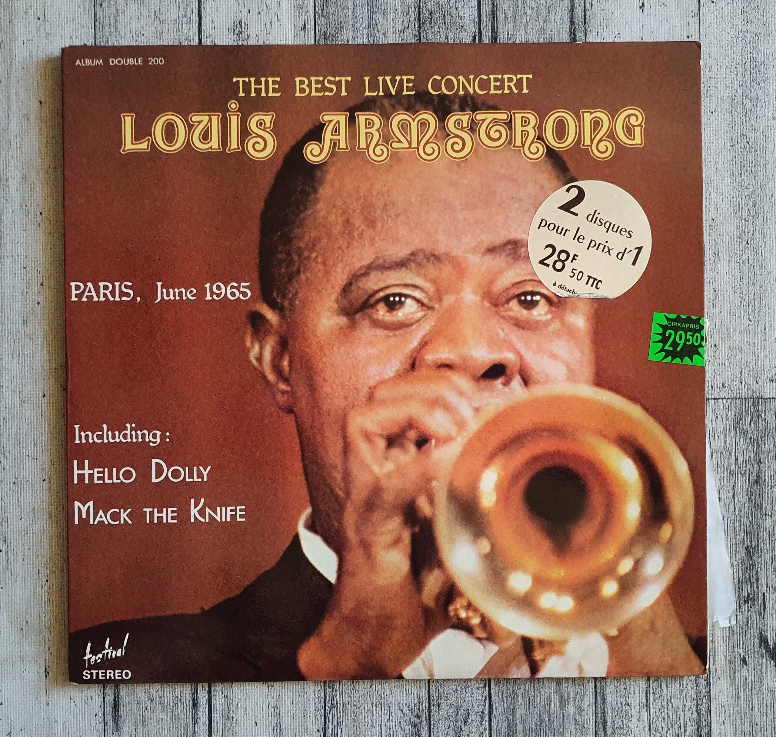 Louis Armstrong The Best Live Concert 2 LP 12